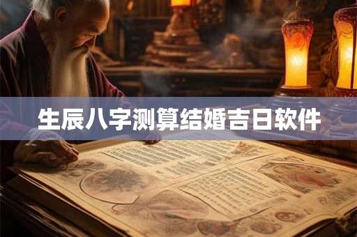 生辰八字测算结婚吉日软件