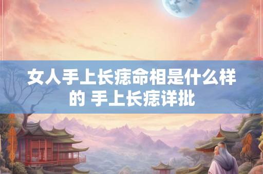 女人手上长痣命相是什么样的 手上长痣详批