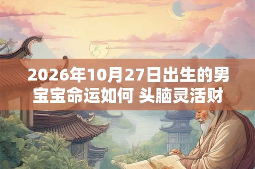2026年10月27日出生的男宝宝命运如何 头脑灵活财运好