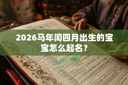 2026马年闰四月出生的宝宝怎么起名？
