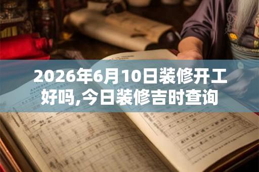 2026年6月10日装修开工好吗,今日装修吉时查询 2026年6月10日装修开工好吗,今日装修吉时查询