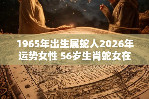 1965年出生属蛇人2026年运势女性 56岁生肖蛇女在2026年运气如何 1965年出生属蛇人2026年运势女性 56岁生肖蛇女在2026年运气如何