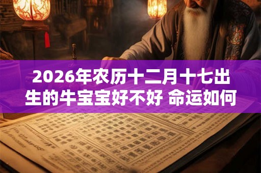 2026年农历十二月十七出生的牛宝宝好不好 命运如何
