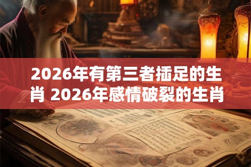 2026年有第三者插足的生肖 2026年感情破裂的生肖