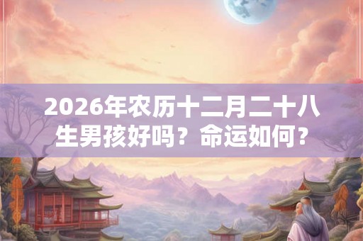 2026年农历十二月二十八生男孩好吗?命运如何? 2026年农历十二月二十八生男孩好吗?命运如何?