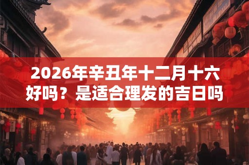 2026年辛丑年十二月十六好吗?是适合理发的吉日吗? 2026年辛丑年十二月十六好吗?是适合理发的吉日吗?