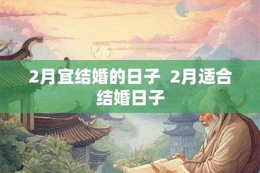 2月宜结婚的日子  2月适合结婚日子