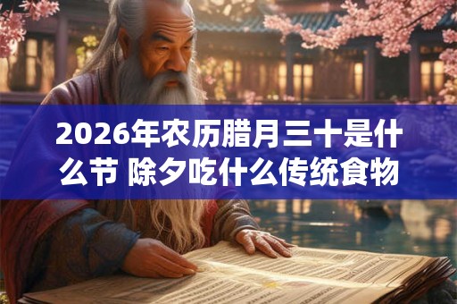 2026年农历腊月三十是什么节 除夕吃什么传统食物