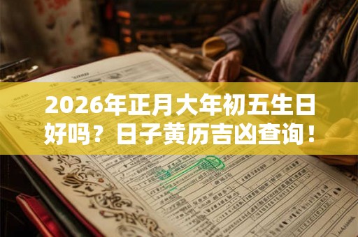 2026年正月大年初五生日好吗?日子黄历吉凶查询! 2026年正月大年初五生日好吗?日子黄历吉凶查询!