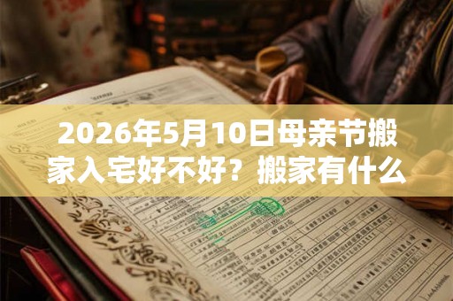 2026年5月10日母亲节搬家入宅好不好？搬家有什么禁忌？