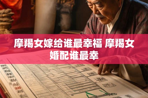 摩羯女嫁给谁最幸福 摩羯女婚配谁最幸