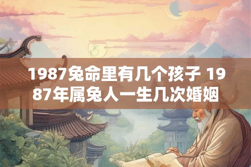 1987兔命里有几个孩子 1987年属兔人一生几次婚姻