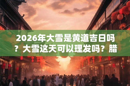 2026年大雪是黄道吉日吗?大雪这天可以理发吗?腊月理发有禁忌吗? 2026年大雪是黄道吉日吗?大雪这天可以理发吗?腊月理发有禁忌吗?
