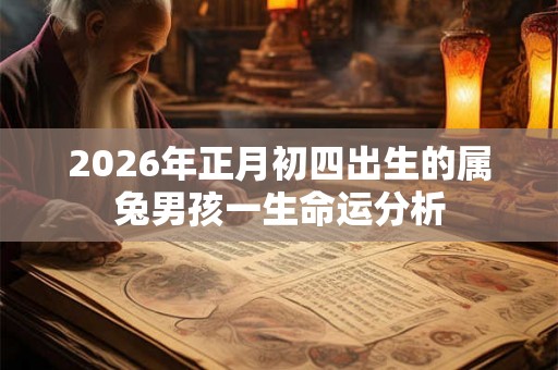 2026年正月初四出生的属兔男孩一生命运分析