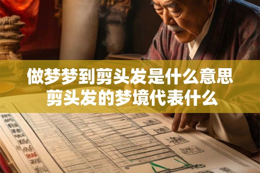 做梦梦到剪头发是什么意思 剪头发的梦境代表什么