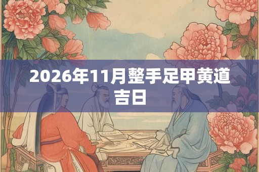 2026年11月整手足甲黄道吉日