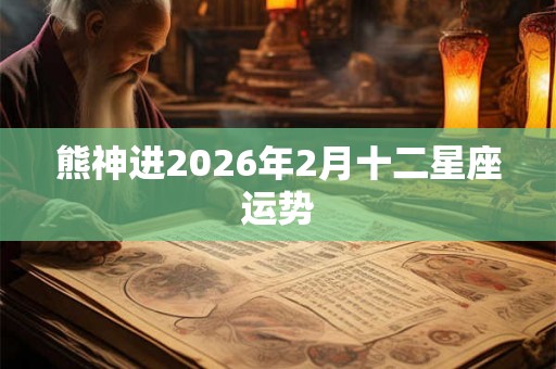 熊神进2026年2月十二星座运势