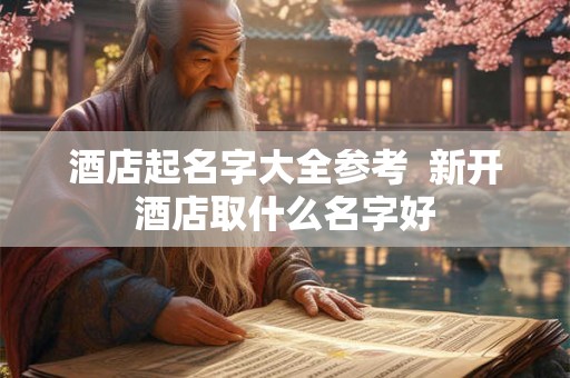 酒店起名字大全参考  新开酒店取什么名字好