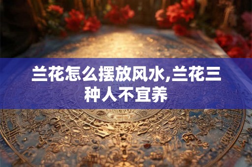 兰花怎么摆放风水,兰花三种人不宜养