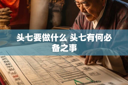 头七要做什么 头七有何必备之事