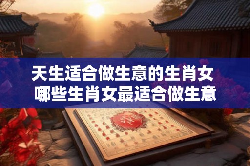 天生适合做生意的生肖女 哪些生肖女最适合做生意