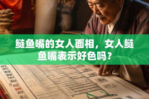 鲢鱼嘴的女人面相，女人鲢鱼嘴表示好色吗？