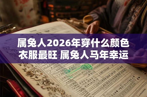 属兔人2026年穿什么颜色衣服最旺 属兔人马年幸运色是什么