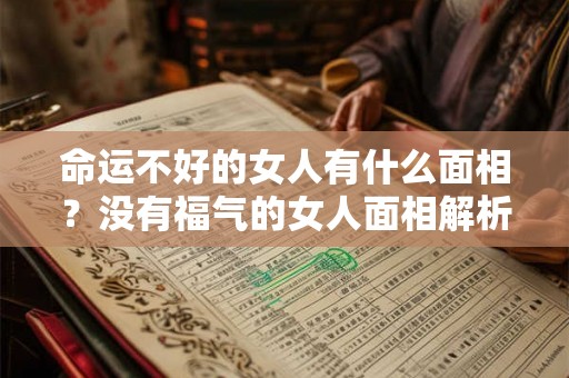 命运不好的女人有什么面相?没有福气的女人面相解析! 命运不好的女人有什么面相?没有福气的女人面相解析!