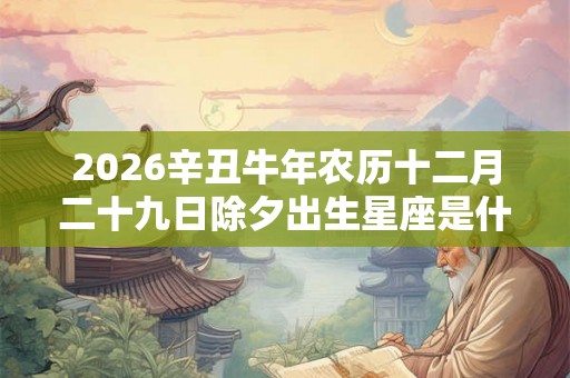 2026辛丑牛年农历十二月二十九日除夕出生星座是什么？