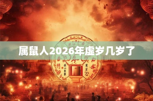 属鼠人2026年虚岁几岁了