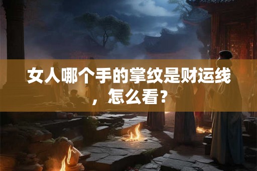 女人哪个手的掌纹是财运线，怎么看？