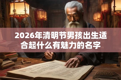 2026年清明节男孩出生适合起什么有魅力的名字