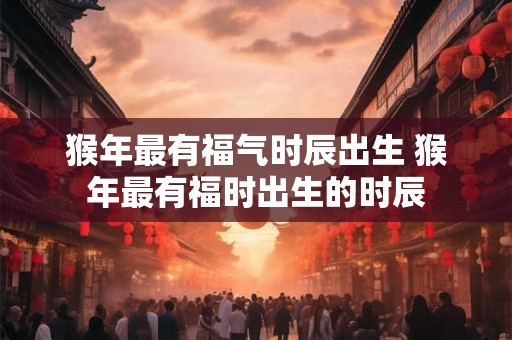 猴年最有福气时辰出生 猴年最有福时出生的时辰 猴年最有福气时辰出生 猴年最有福时出生的时辰