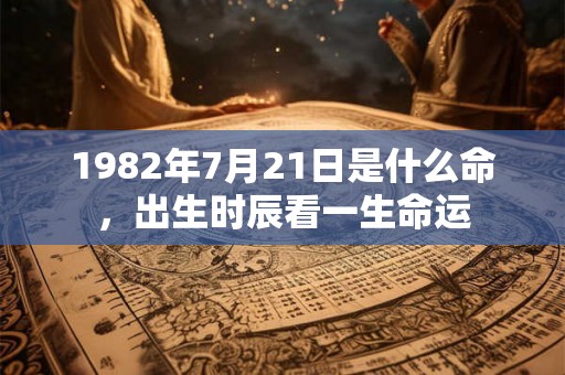 1982年7月21日是什么命，出生时辰看一生命运
