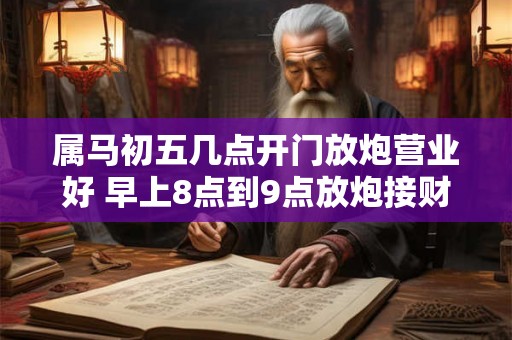 属马初五几点开门放炮营业好 早上8点到9点放炮接财神