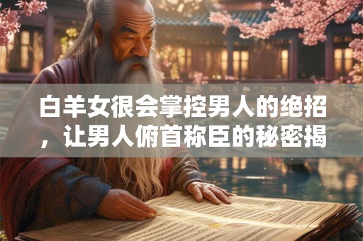 白羊女很会掌控男人的绝招，让男人俯首称臣的秘密揭晓！