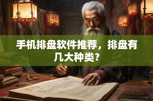 手机排盘软件推荐，排盘有几大种类？