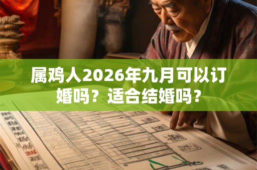 属鸡人2026年九月可以订婚吗?适合结婚吗? 属鸡人2026年九月可以订婚吗?适合结婚吗?