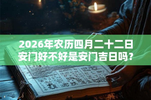2026年农历四月二十二日安门好不好是安门吉日吗？