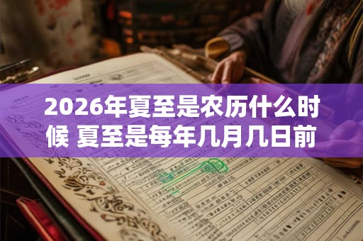 2026年夏至是农历什么时候 夏至是每年几月几日前后