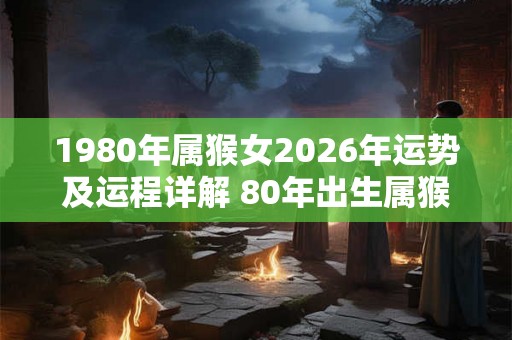 1980年属猴女2026年运势及运程详解 80年出生属猴人2026全年每月运势女性 1980年属猴女2026年运势及运程详解 80年出生属猴人2026全年每月运势女性