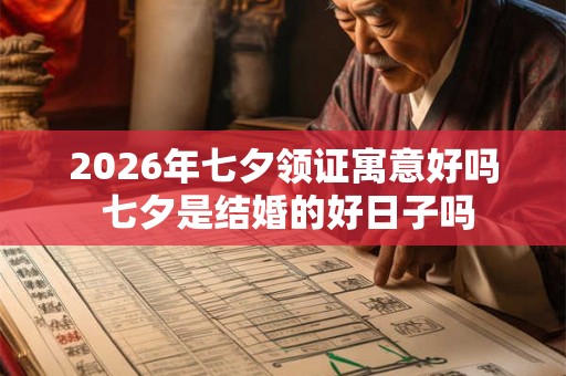 2026年七夕领证寓意好吗 七夕是结婚的好日子吗