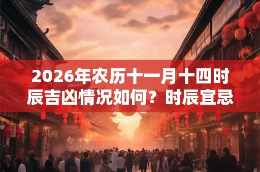 2026年农历十一月十四时辰吉凶情况如何?时辰宜忌什么? 2026年农历十一月十四时辰吉凶情况如何?时辰宜忌什么?