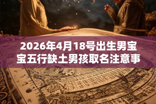 2026年4月18号出生男宝宝五行缺土男孩取名注意事项