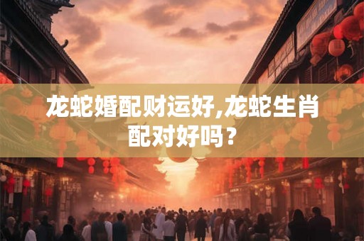 龙蛇婚配财运好,龙蛇生肖配对好吗？