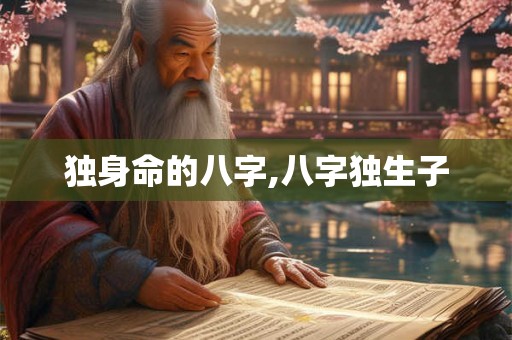 独身命的八字,八字独生子