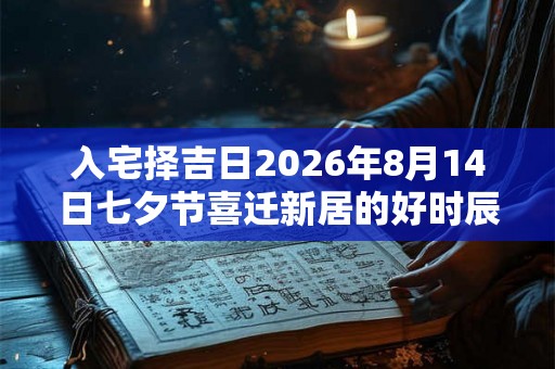 入宅择吉日2026年8月14日七夕节喜迁新居的好时辰