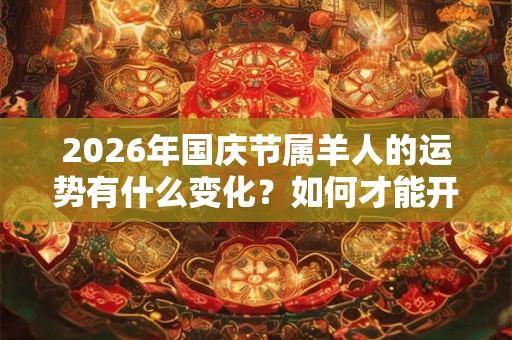 2026年国庆节属羊人的运势有什么变化？如何才能开运？