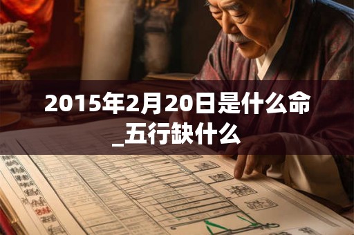 2015年2月20日是什么命_五行缺什么