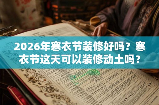 2026年寒衣节装修好吗?寒衣节这天可以装修动土吗? 2026年寒衣节装修好吗?寒衣节这天可以装修动土吗?